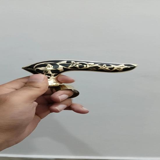 11 Cm Designer Style Brass Black Handle Head Only  for Wooden Walking Stick Cane Gift Wedding, Thanksgiving, Chinese New Year, Christmas