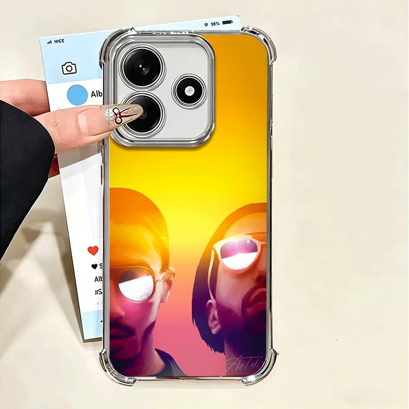 PNL QLF Rapper Singer Soft Phone Case For Xiaomi Poco X7 X8 Pro Max X6 X5 X3 F8 Ultra F7 M8 M7 M5S Redmi 15C 15A 15 14C 13C 12C