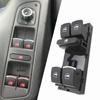 Car Window Lifter Power Window Switch Master Window Control Button Compatible for VW Jetta Tiguan Golf GTI MK5 MK6 Passat B6 CC Seat Leon MK2