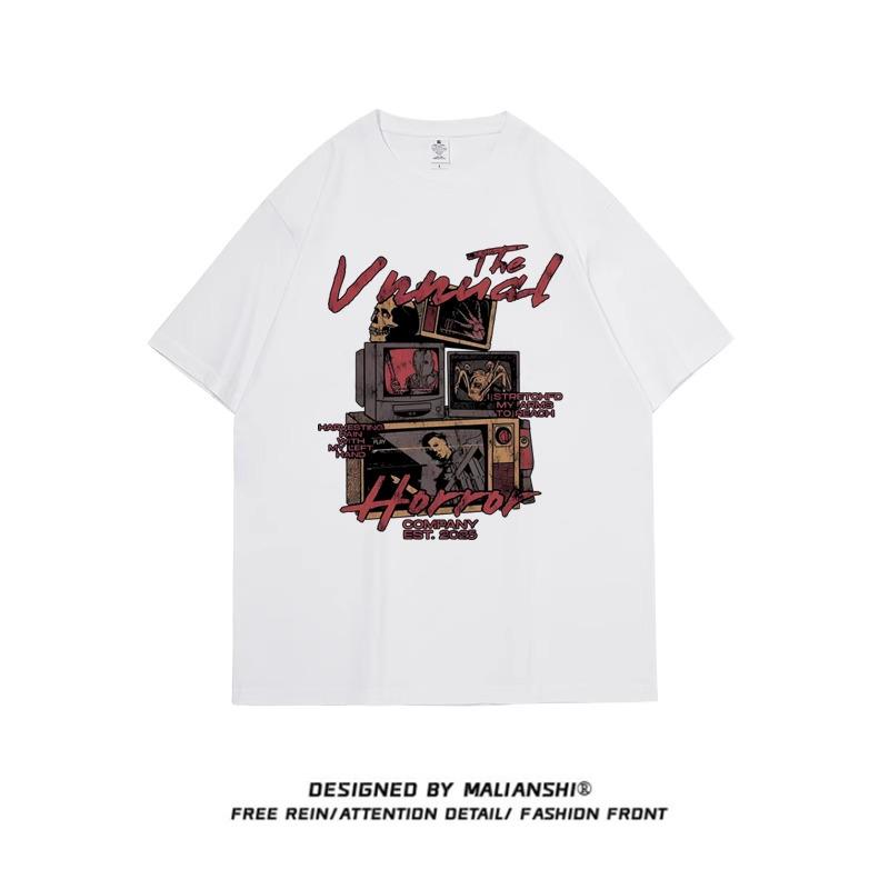 Women's 2025 Loose-Fit Cartoon Hip-Hop Cotton T-Shirt