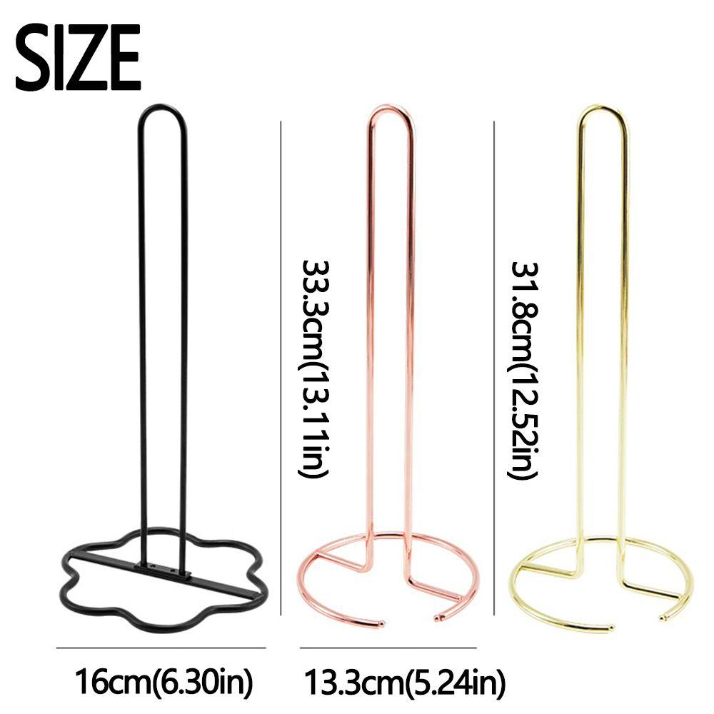 Vertical Roll Paper Towel Holder Iron Paper Towel Stand Vertical Napkins Rack  Table Decor