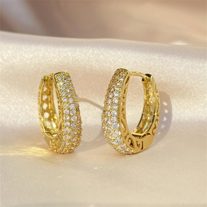 Boho High-end Zircon Decorative Earrings Suitable For Women To Wear Fashionable Zircon For Summer Travel