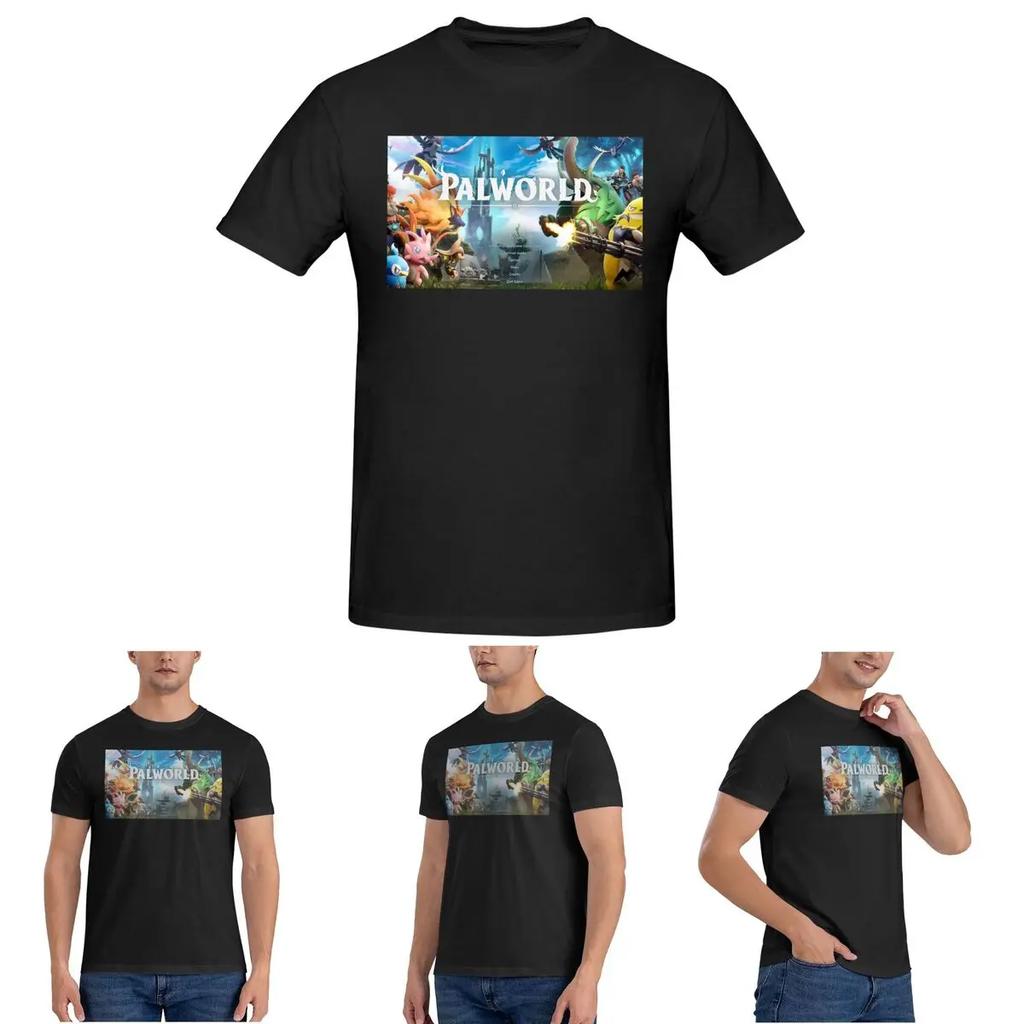Palworld Game Lover Tshirt For Unisex Cotton Oversized T Shirts Unisexs Tees Short Crew Neck Summer Clothes Tops S6xl