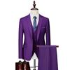 Men's Clothing Men's Business Casual Suit Suit Wedding Groom Dress Suit Three-piece Suit Suits & Blazers