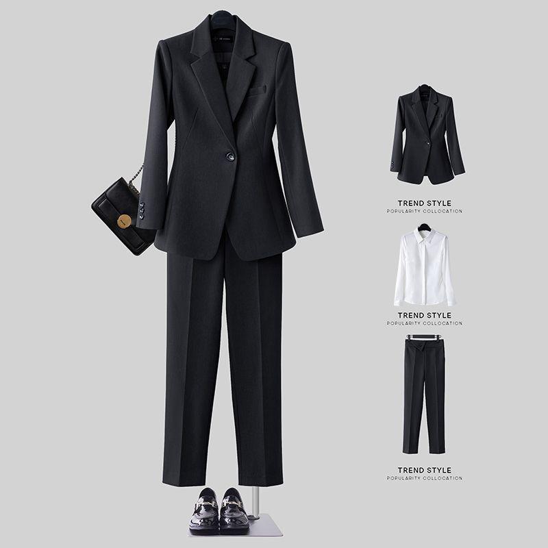 Women's Professional Blazer Suit Set - Spring/Autumn Workwear