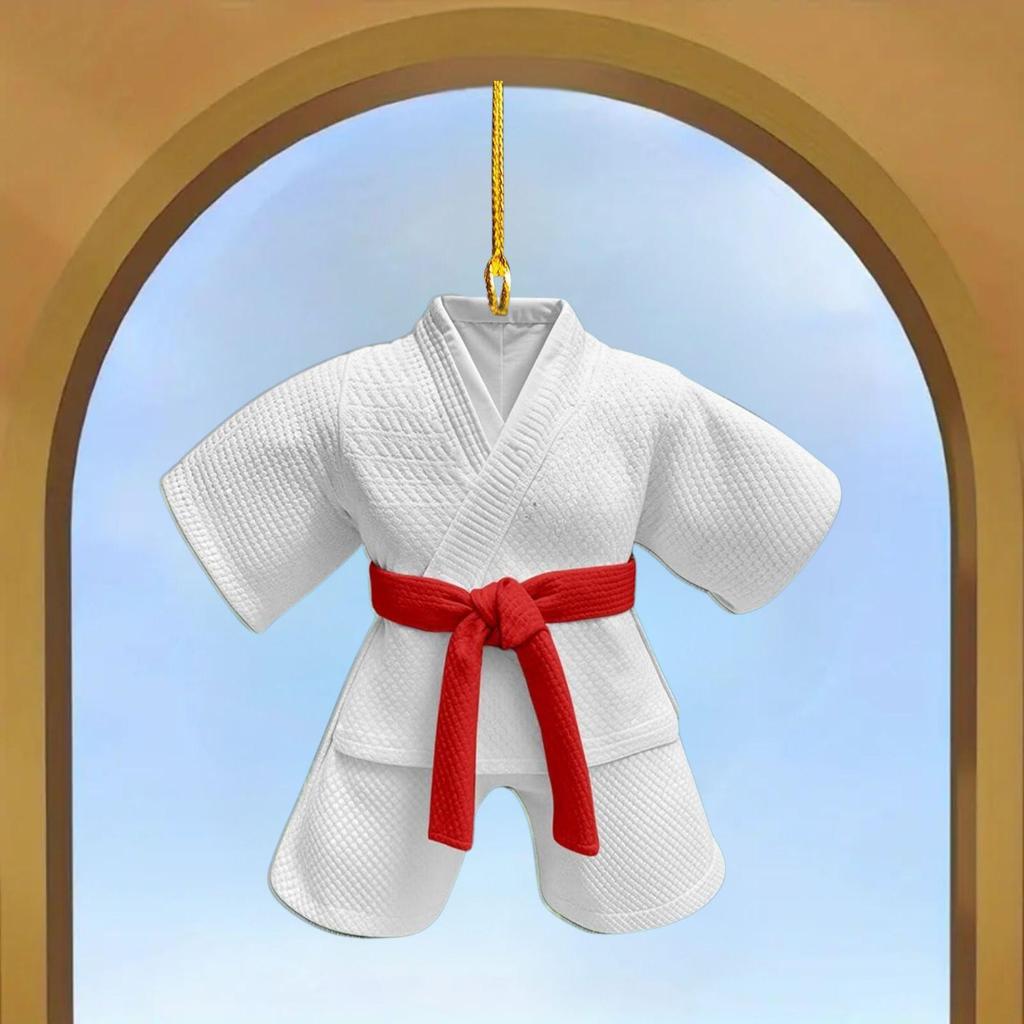 Acryl-Anhänger mit Taekwondo-Motiv für den Auto-Rückspiegel