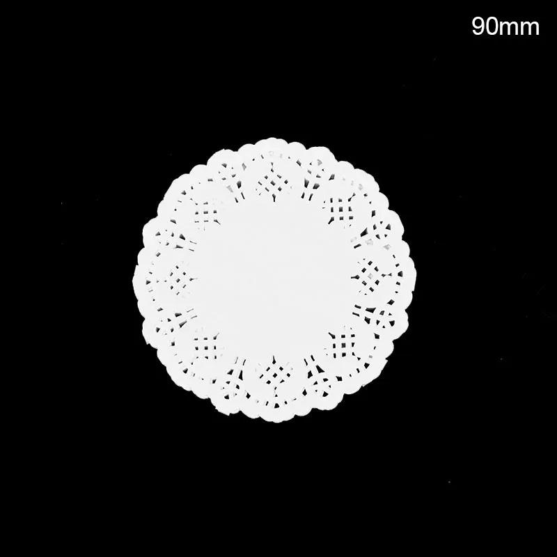 100pcs White Lace Paper Doilies Placemats DIY Box Packaging Gift Wrap Paper Crafts For Wedding Party Favors Table Decoration Mat