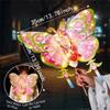 Portable Butterfly Lantern Material Kit Led Traditional Flower Lantern  Handicraft Class