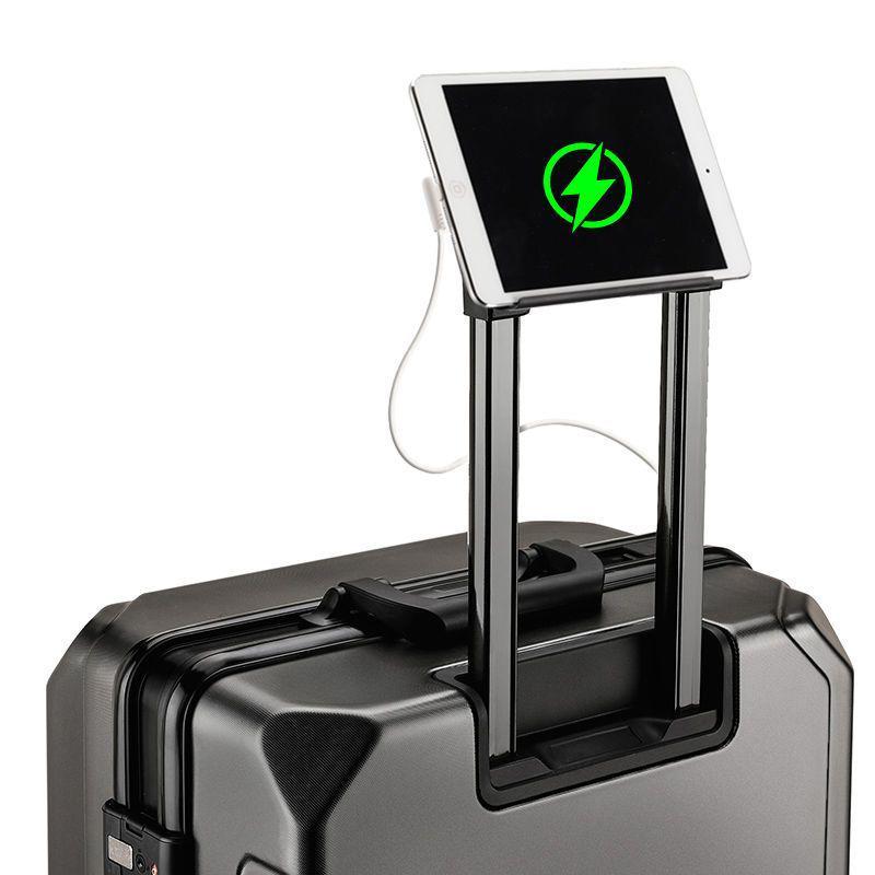 Ultralight Leather Trolley Suitcase with Silent Universal Wheels, Large Capacity & Combination Lock - New Style with Free Shipping