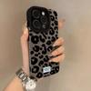 The New Leopard Print Spots Are Suitable for Apple 17Pro's New 15 Flip Fur iPhon16promax Anti-drop Fine Hole Shell.
