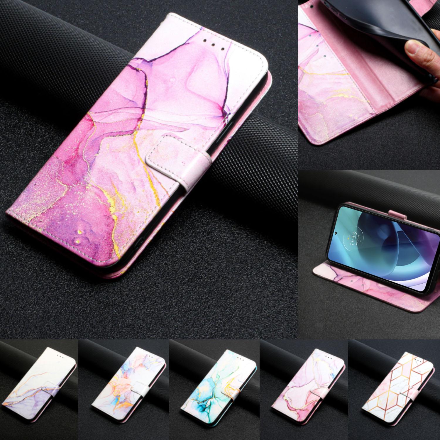 

Для Umidigi A13, A13Pro, A13s, C1, F3, G1, Power 7 Max, Power 7... Мраморный узор, красочный узор, флип-подставка, кошелек, сумка для телефона, кожаный дизайн, чехол для карт