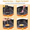 2PCS Stainless Steel Egg Shaper 3.5 In Non-Stick Egg Rings Multi-functional Durable Pancake Cooking Ring Restaurant