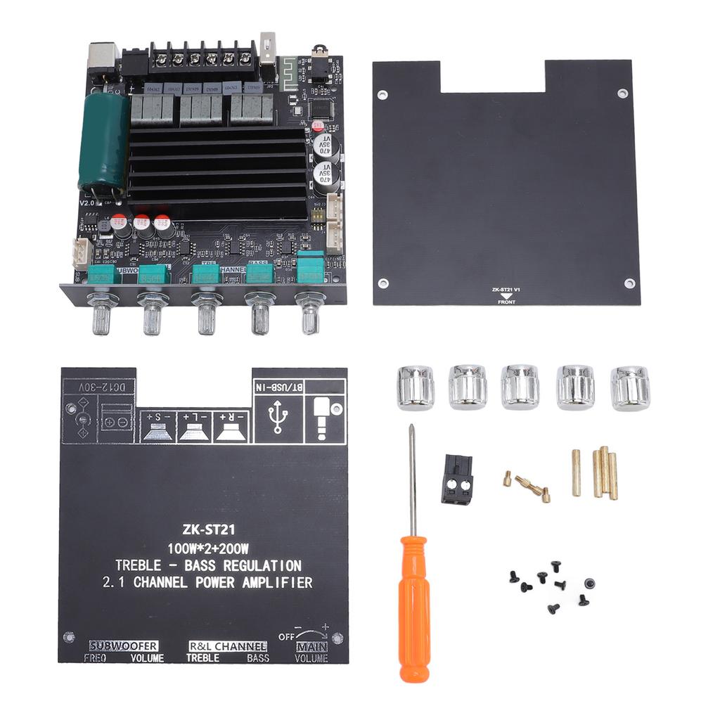Bluetooth Amplifier Board TPA3221 Chip 2.1 Channel 100Wx2+200W Output DC12-30V Sound Power