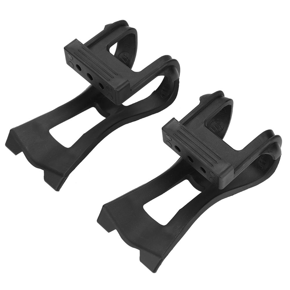 1 Set Plastic Bike Pedals Straps Adjustable Bike Pedal Strap Clip Toe Clip Belt for Road Bikes