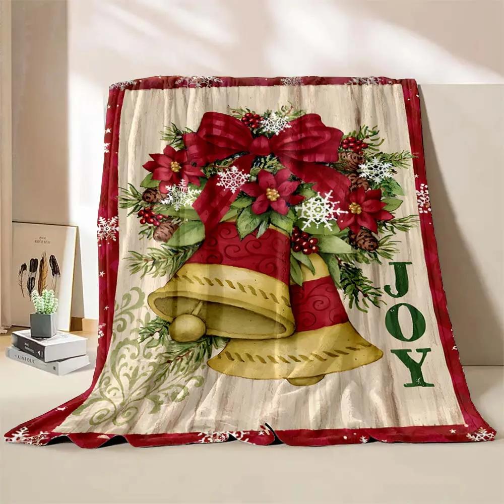 1PC Christmas Gnome Printed Blanket Warm Soft and Comfortable Home Travel Blanket Sofa Bedding Cover Blanket New Year Gift