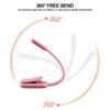 Usb Rechargeable Mini Led Book Light Stepless Brightness Clip-on Night Lights 3-color Temperatures 360-degrees Angle Table Lamps