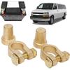 1 Pair SAE To JIS Car Battery Terminal Connector,Car Battery Terminal Clamps,Positive Negative Top Post Quick Release Disconnect Car Battery Cable