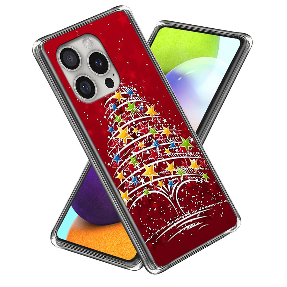 For iPhone 16 Pro Case Christmas Pattern Printing Soft TPU Phone Cover
