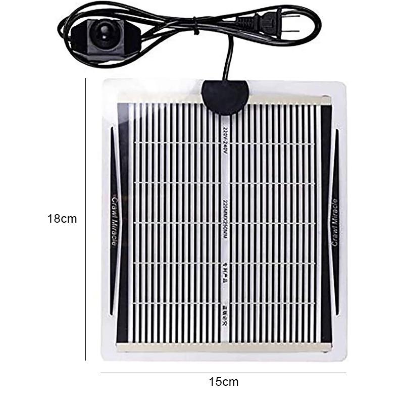 Roplių šildymo kilimėlis su kontroliuojama akvariumo naminių gyvūnėlių ežiuko vėžlio Gekono voro šildymo kilimėliu