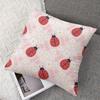 Ladybug Daisy square Jacquard Pillow Cover for Sofa Office Waist Cushion Cover Home Decorative Pillowcase