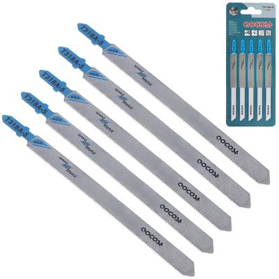 5 ks T318A 132 mm pílové listy z vysokouhlíkovej ocele pre priamočiare píly na rezanie kovu / dreva / plechu / plastu