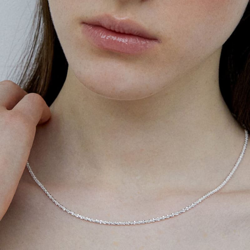 by hyeres [925 silver] Sparkling necklace (Silver) BH7N53728W9460