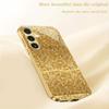Golden mosaic electroplated glass phone case suitable for Samsung Galaxy S26 S25 S24 S23 S22 S20 FE/Ultra/Plus anti drop