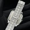 Hip Hop Square Quartz Watch Men Full Arabic Scale Fashion Wristwatch