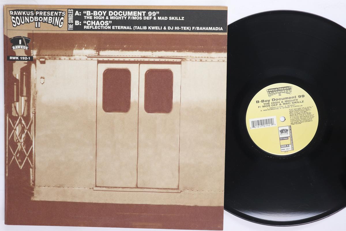 

12inch Record HIGH MIGHTY BBoy Document 99 Chaos RWK1921 Rawkus 1999 US Rap HipHopRB Used