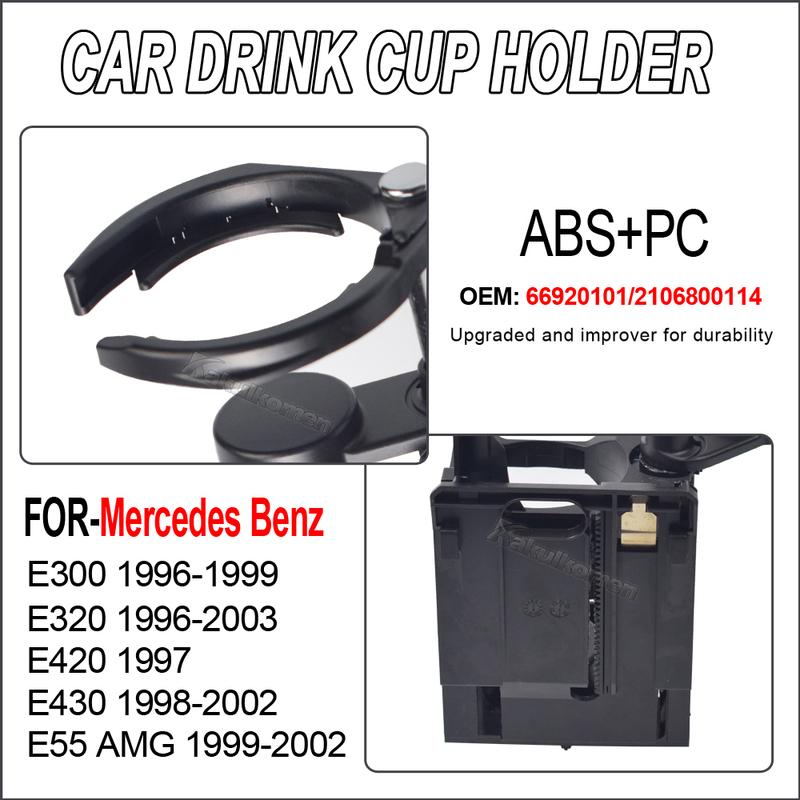 Car Centre Console Cup Holder For Mercedes Benz W210 E300 E320 E420 E430 E55 AMG 2106800114 / 66920101 Car Accessories