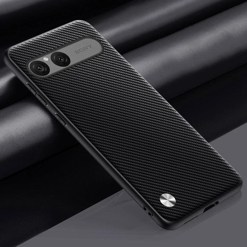 EUCAGR Luxury PU Leather Case for Sony Xperia 10 VII 10VII Back Cover Silicone Shockproof Protection Phone Case for Xperia10 VII