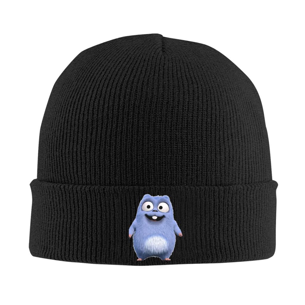 Grizzly and Lemmings Hat Autumn Winter Beanies Warm Animation Cap Unisex Women Acrylic Knitted Hat