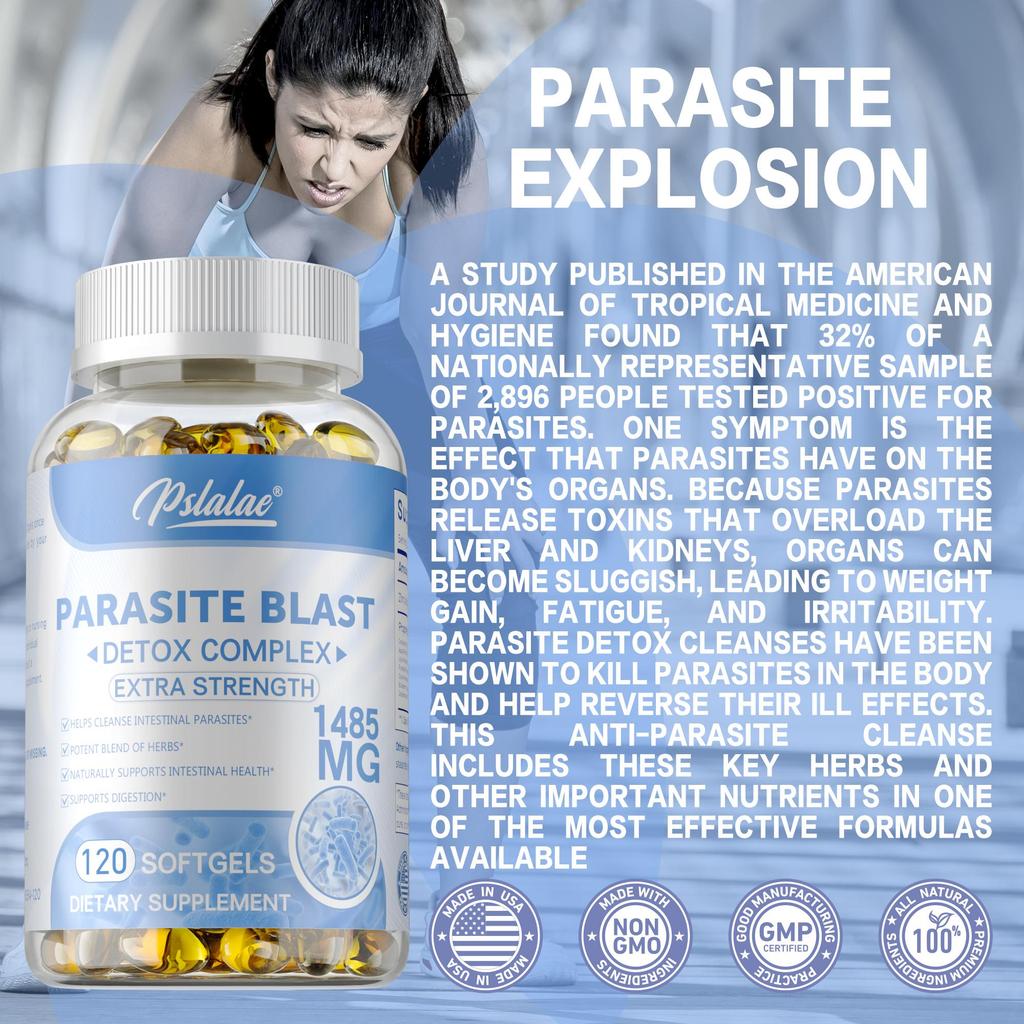 Parasiten-Blast - Darmparasiten-Reinigung, Natürliche Darmgesundheit, Entgiftung
