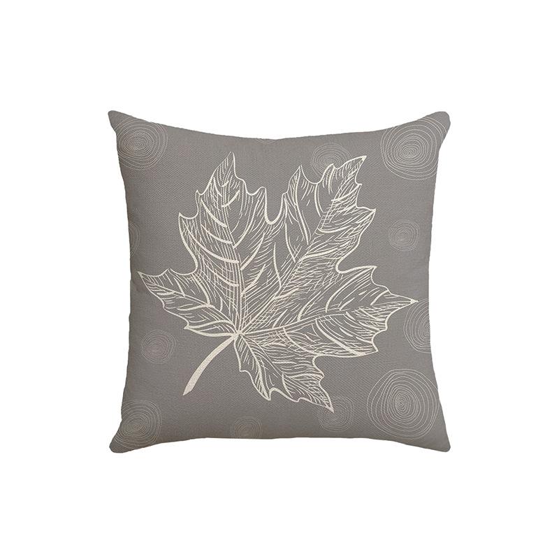 Autumn Nordic Maple Leaf Pillow Sofa Decoration Car Pillow Dormitory Office Lunch Break Square Pillow Case
