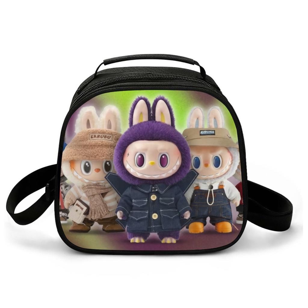 Picnic Bag Primary And Secondary School Students Thermal Insulation Bag Cartoon Animation Handbag Lightweight Wear-Resistant Lunch Box Bag