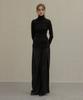 NORMOR Draping High Neck Knit Black