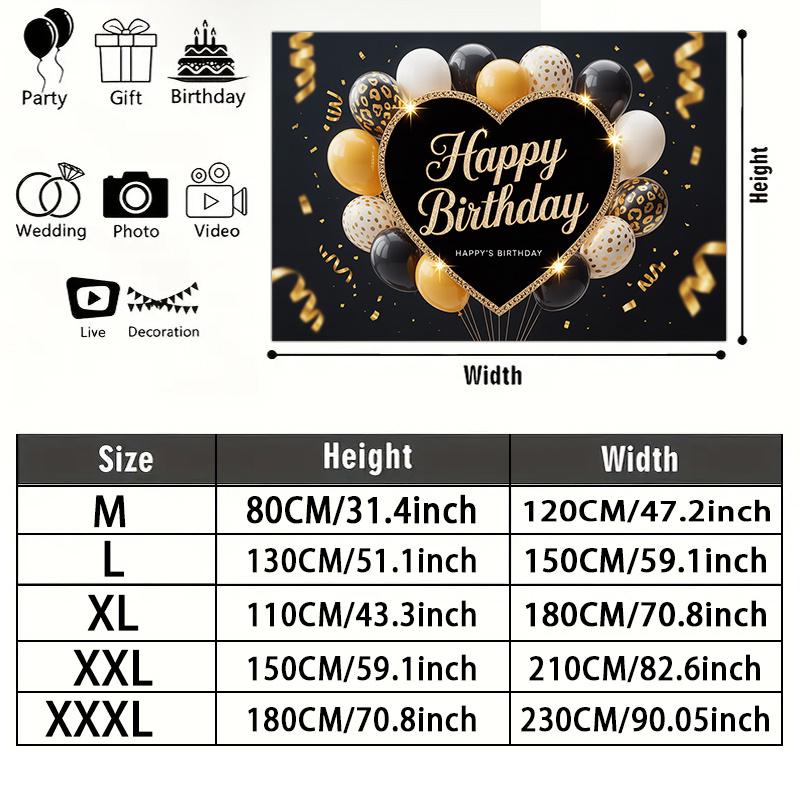 1pc Balloon Party Backdrop - Studio Photo Prop