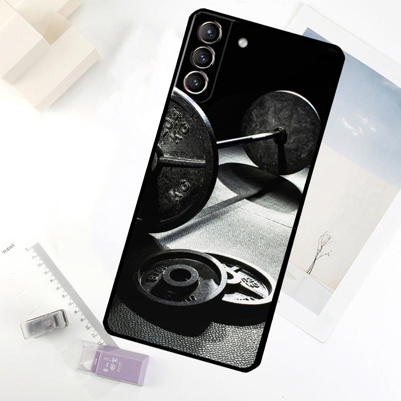 Bodybuilding Gym Fitness Telefonfodral För Samsung Galaxy S25 FE S20 FE S21 S22 S23 S24 S25 S26 Ultra S10 S25 Plus Skydd