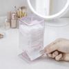 Versiegelter Kosmetik-Wattestäbchenhalter Transparenter Nagellackentferner-Wischpads-Organizer Kosmetik-Organizer Schminktisch