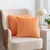 2Pcs Luxury Nordic Plush Cushion Cover Comfortable Textured Striped Throw Pillow Cover Soft Plush Pillowcase Living Room Decor
