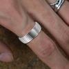 Set of 7 Stylish DIY Drip Glue Crafte Rings Jewelry Charm Versatile Rings Jewelry Set with DLY Drip Glue Craftsmanship