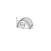 Maison pour rongeur - EDEN - Sam - Double ouverture - Toit plat plateforme - Bois naturel