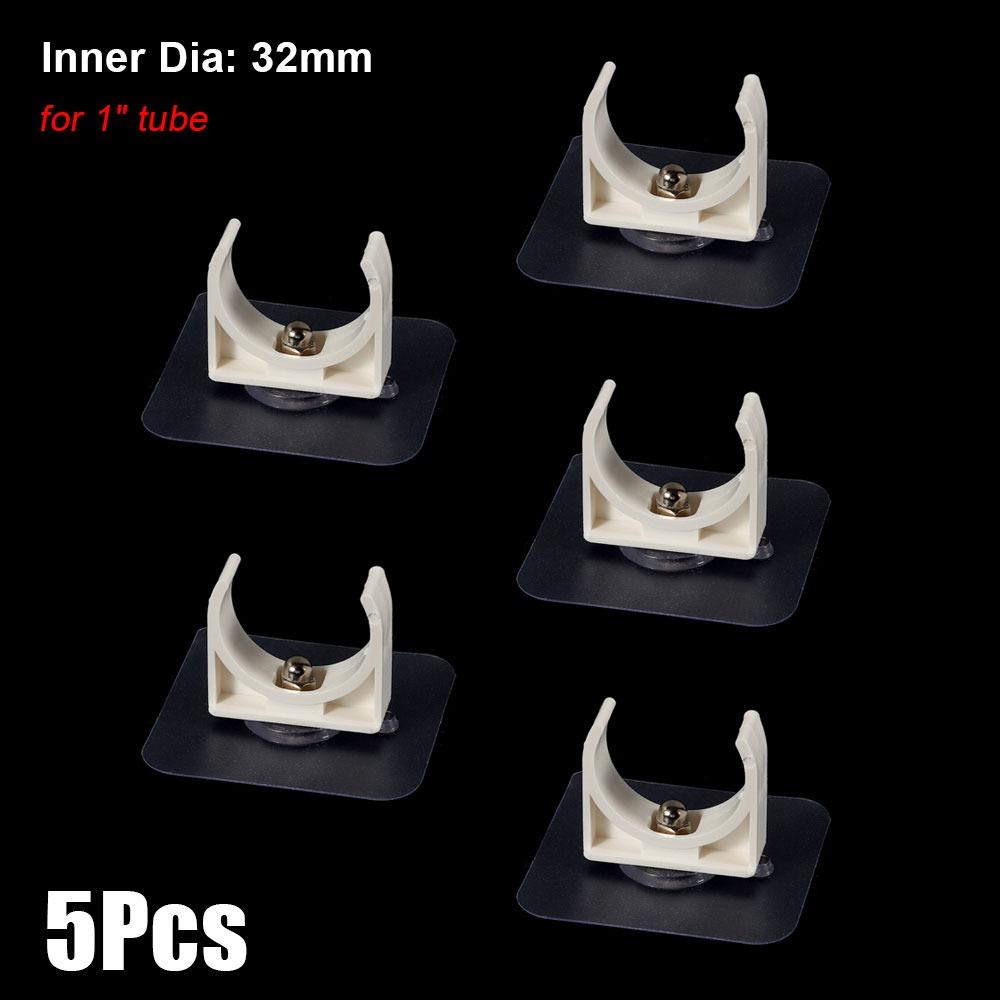 1/5Pcs Punch-free Water Tube Holder Garden Irrigation Tube Clip Connector Self-adhesive Pipe Clamp