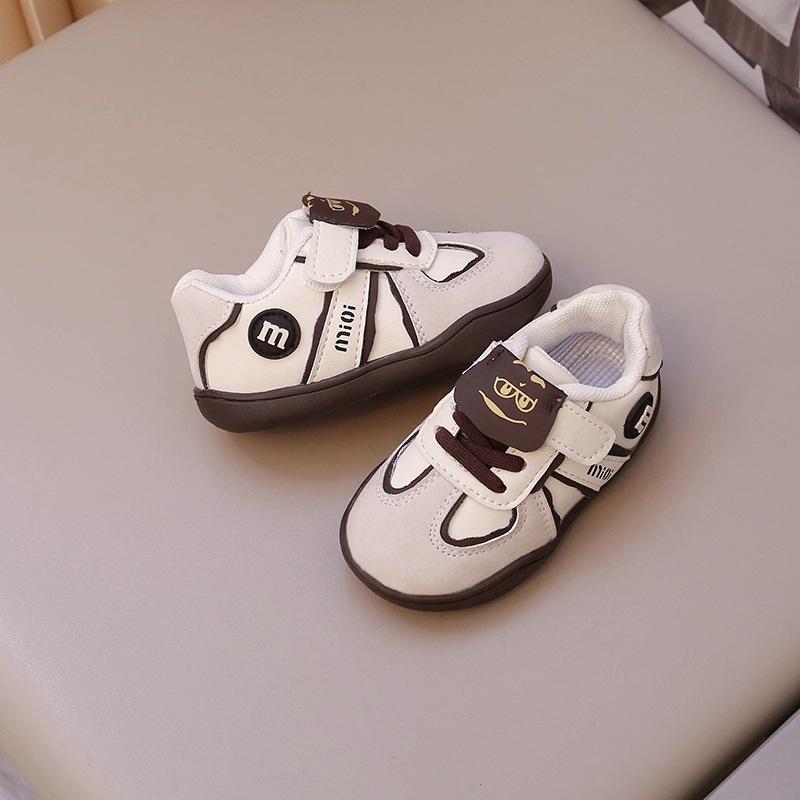 Baby toddler shoes spring and autumn boys and girls baby shoes soft baseplate shoes children's little white shoes non-slip breathable sneakers