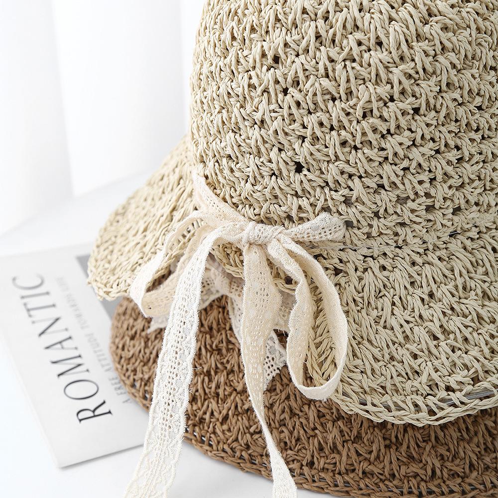 Summer Hats For Women Bucket Hat Wide Brim With Bow 2025 New Seaside Beach Holiday Outdoor Sun Hat Female Casual Bob Caps New