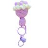Hand-Woven Wool Bouquet Keychain Pendant Couple Schoolbag Keychain Pendant Valentine'S Day Gift