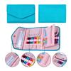Mehrzweck Häkelnadel Organizer Taschen mit Reißverschlusstasche und elastischen Einschubfächern Tragbare Stricknadel Aufbewahrungstasche