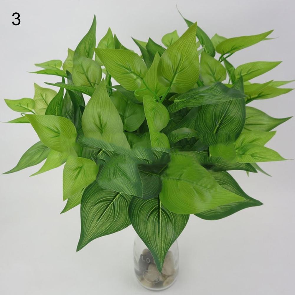 Artificial Plants Green Eucalyptus Christmas Wreath for Wedding Home Balcony Bonsai Decoration Plastic Tortoiseshell Leaf