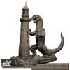 Ray Harryhausen Rhidosaurus Scale Unpainted Plastic Model Kit X-Plus 1/72