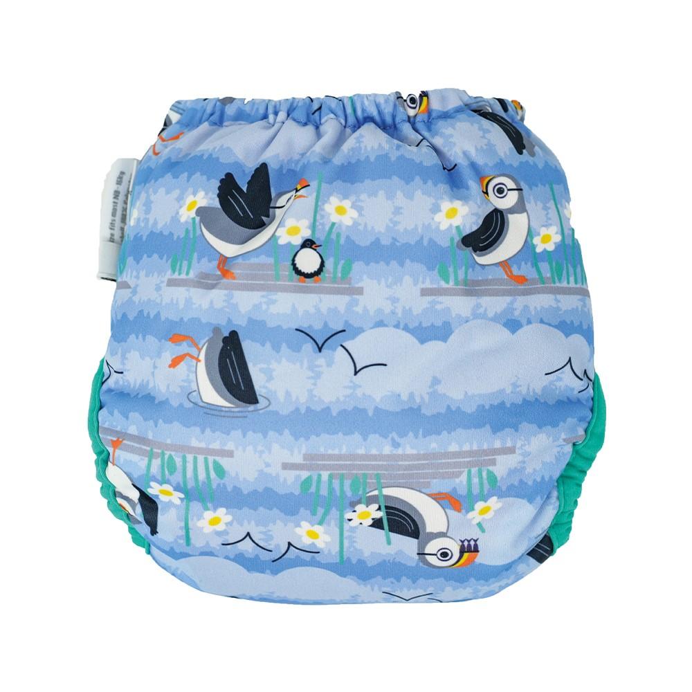 Pielucha Wielorazowa Pop-In Ai2 Blue Puffin One Size 3-16 Kg Close